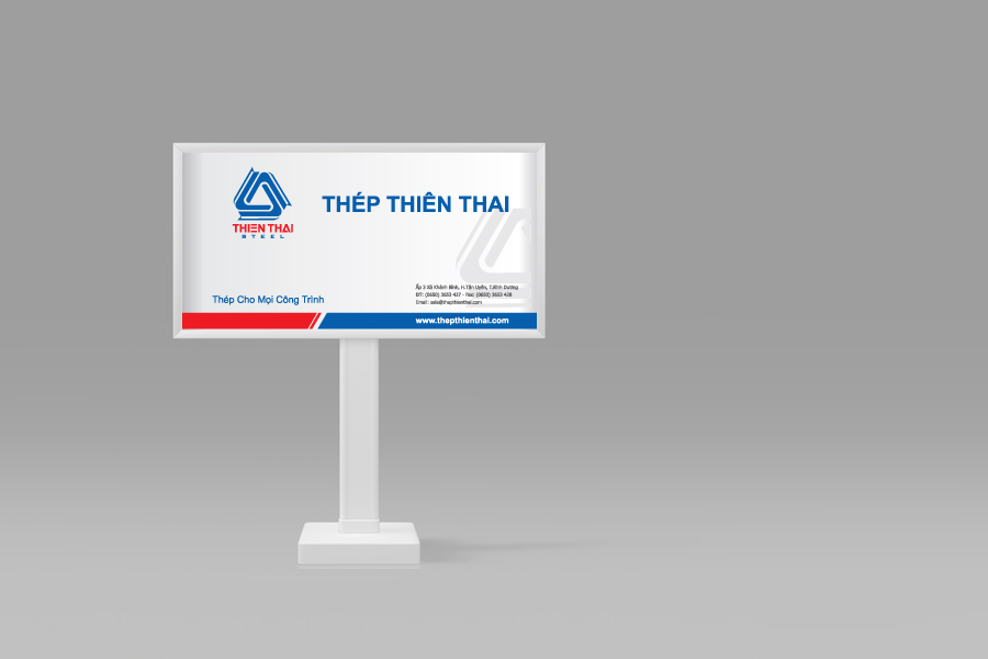 Thiết kế logo bộ nhận diện thương hiệu công ty Thép Thiên Thai